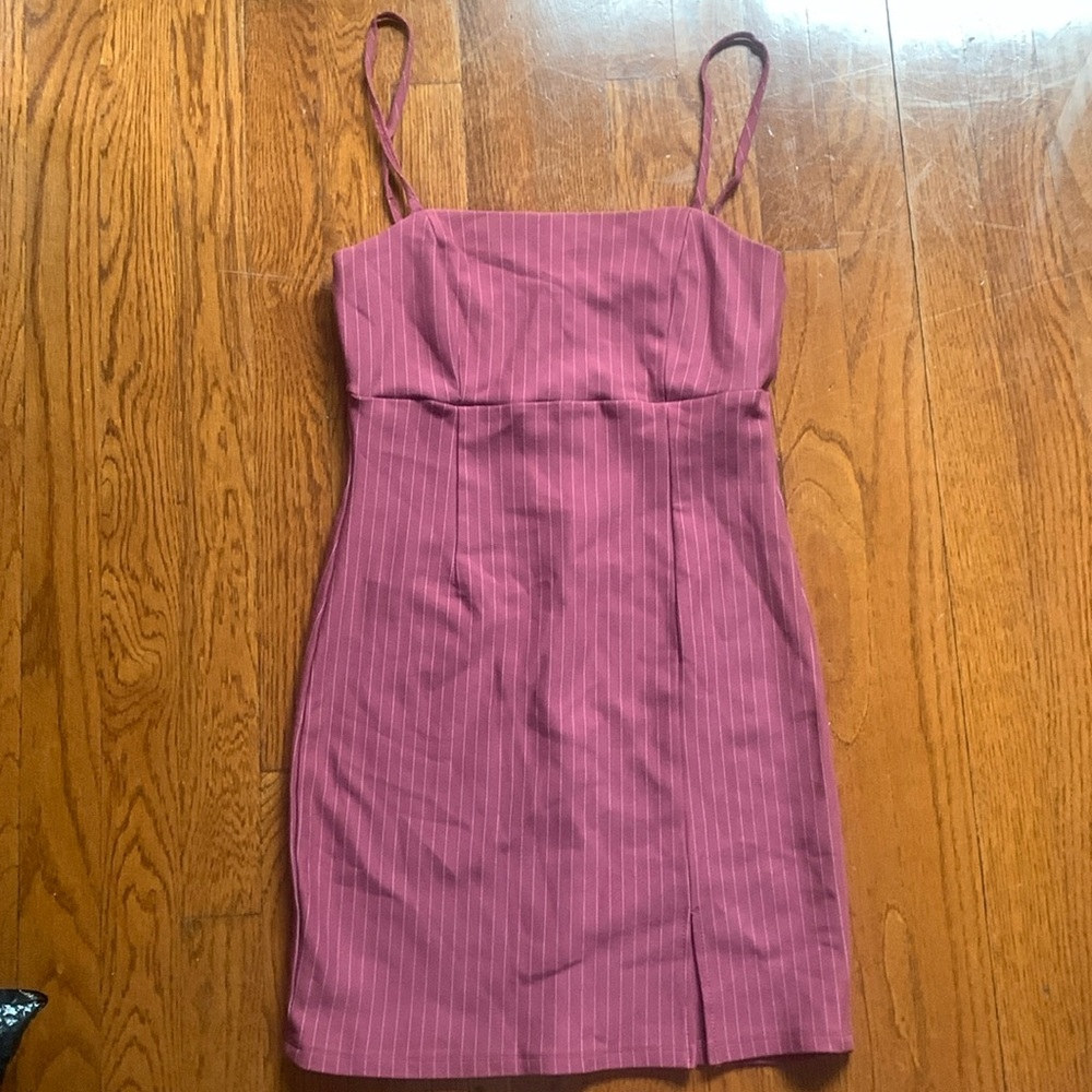 Forever 21 - Pink Pinstripe Bodycon Mini Dress
